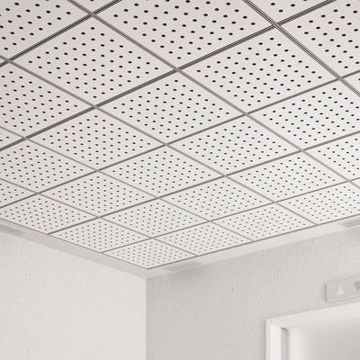 600x600mm Akustik Mineralfaser Deckenplattenfliesen mit Lochfläche